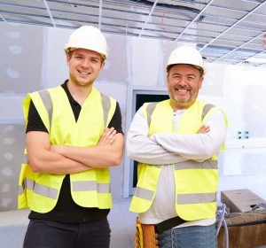 Construction Workers inside building